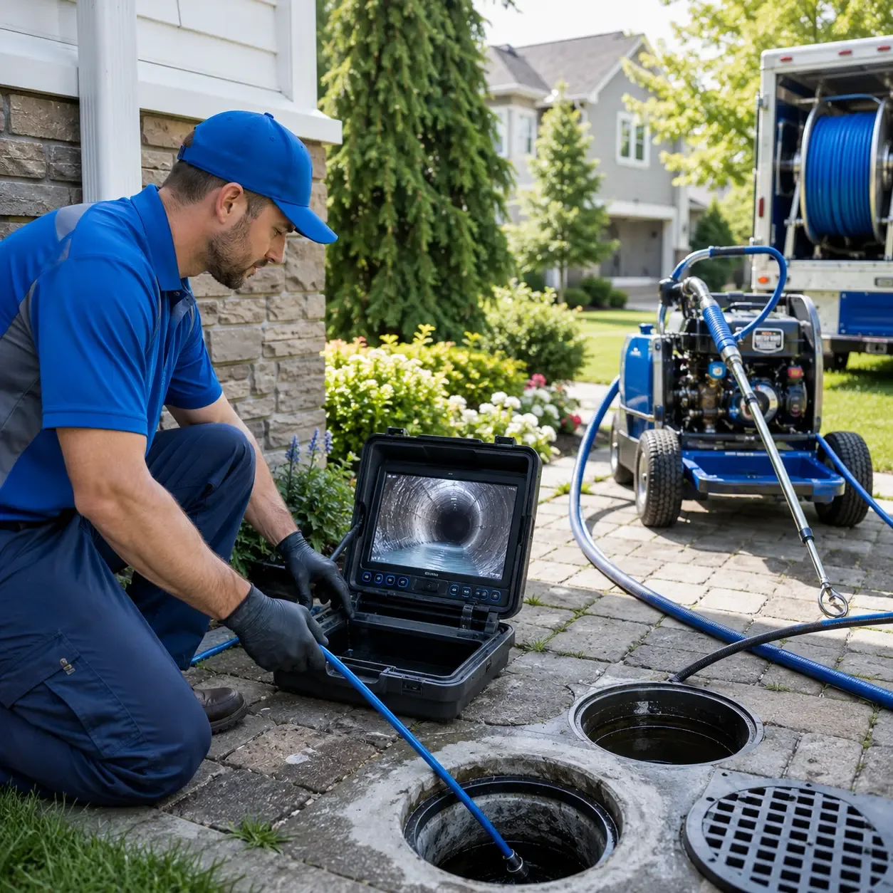 Outdoor drain cleaning professionals serving Plumville, PA
